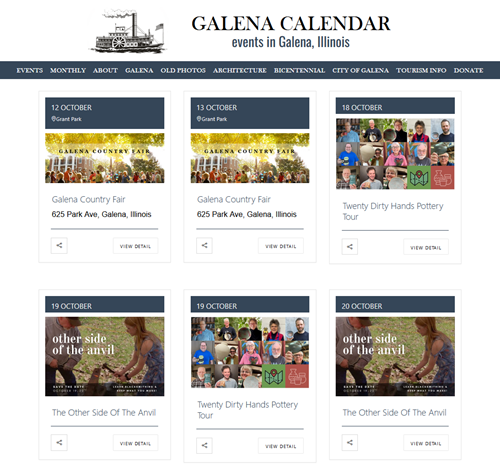 Galena Calendar